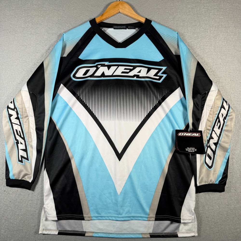 Vintage O'Neal Motocross Jersey '05 Method Girls LT BLU XL Long‎ Sleeve Y2K